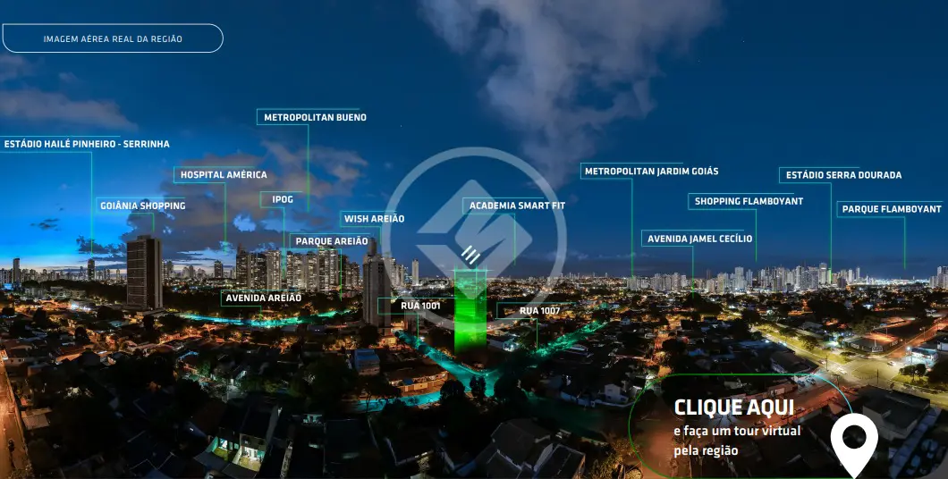 Apartamento Loft à venda no Setor Pedro Ludovico, próximo ao Parque Areião