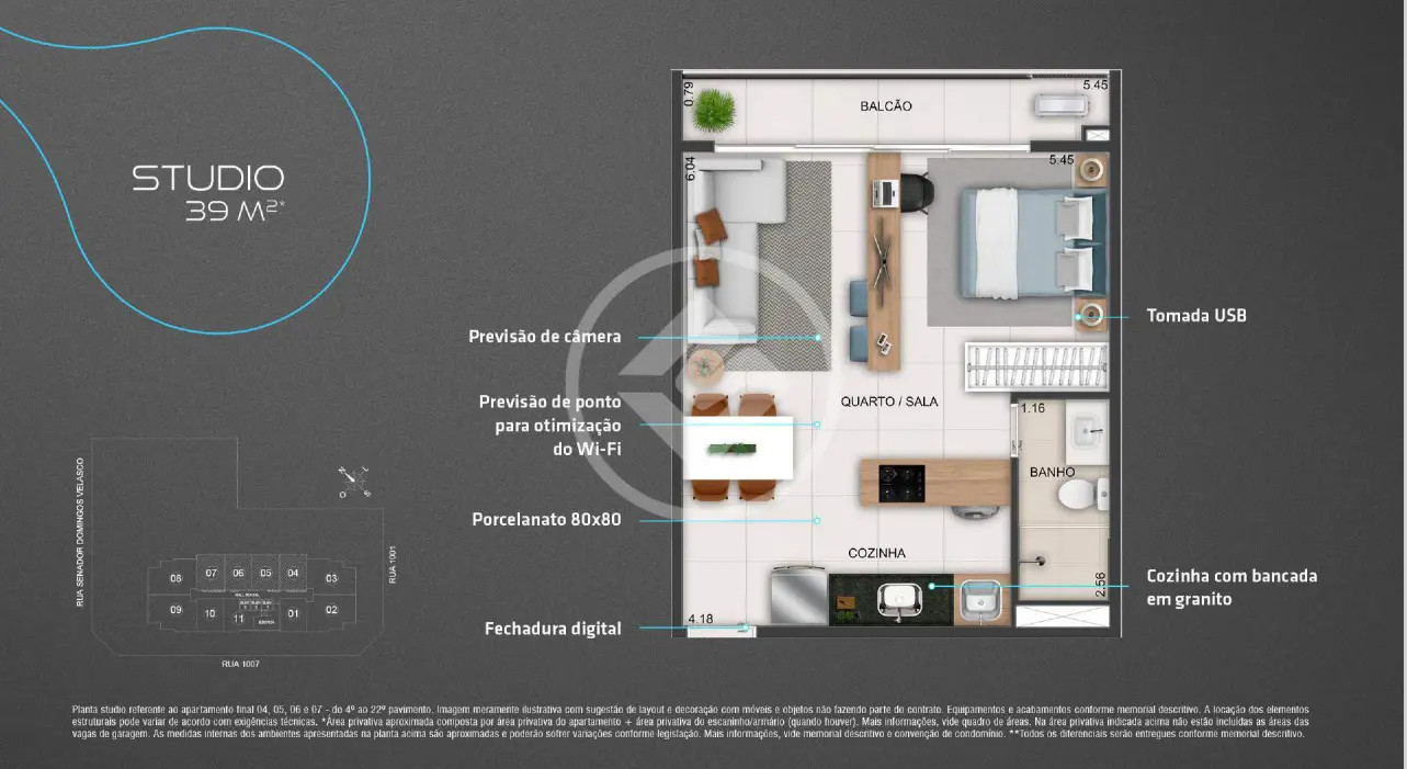 Apartamento Loft - Setor Pedro Ludovico codigo: 68024