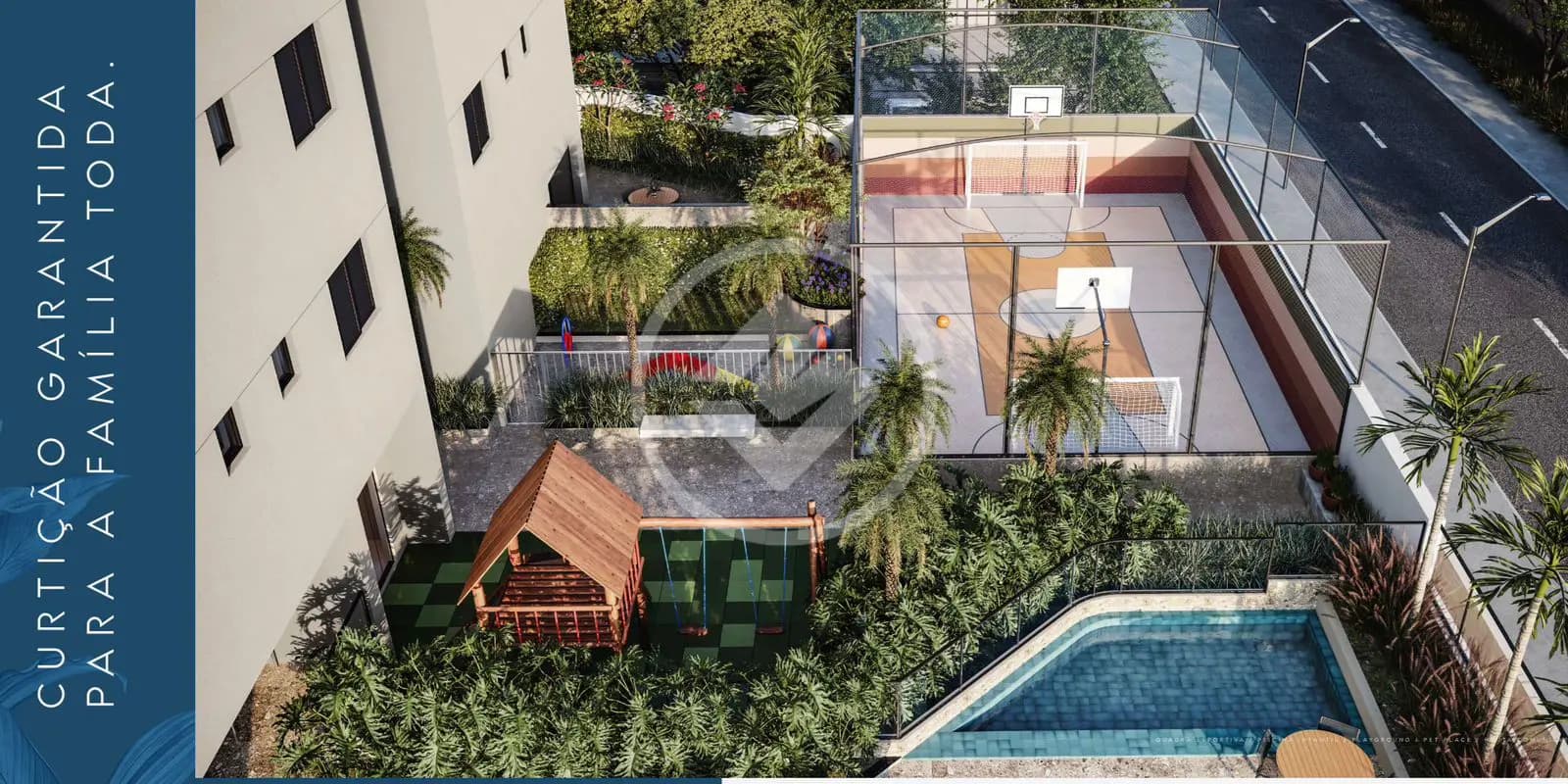 Apartamento com 2 suítes à venda em frente ao lago Areião