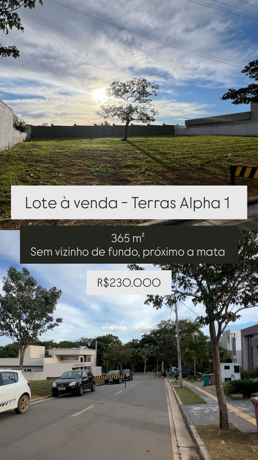 Terreno à venda no Terras Alpha Residencial 1