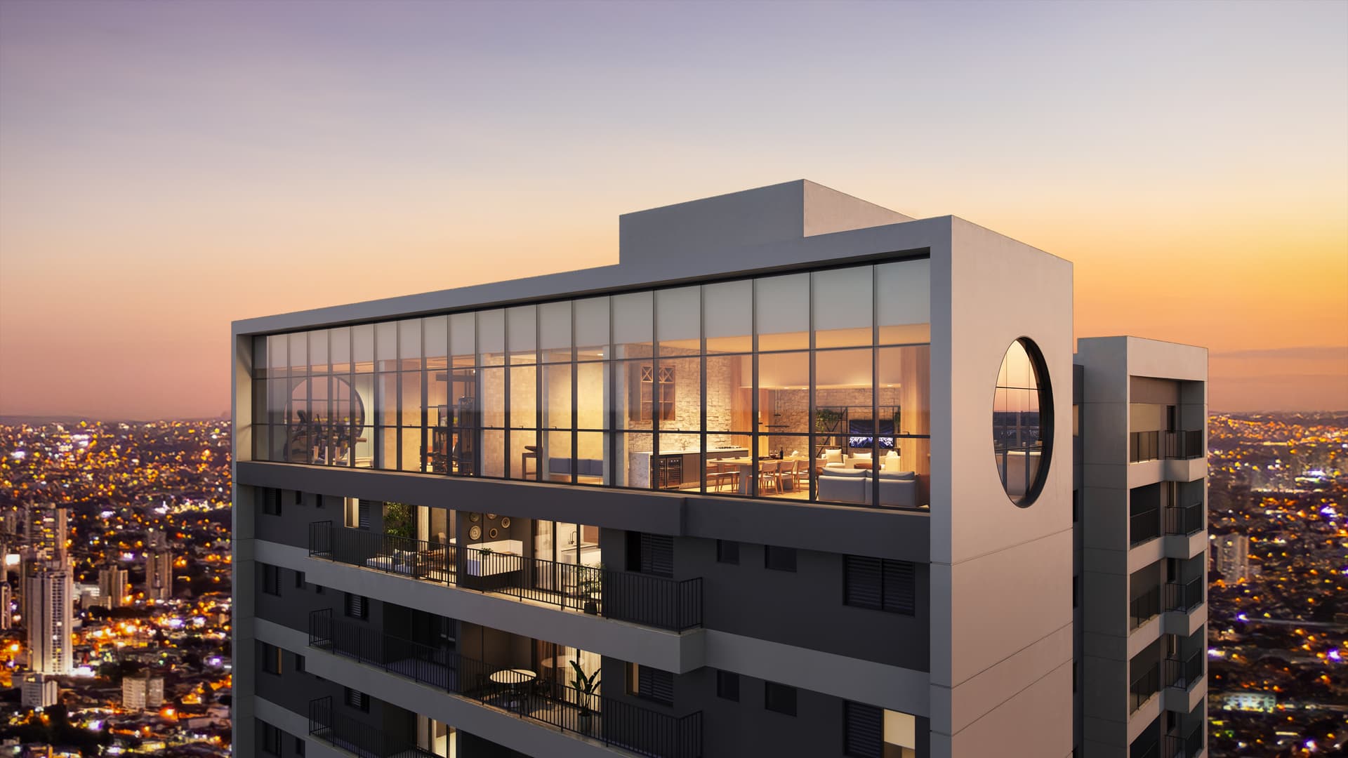 Apartamento 109 m² com 3 suítes no Aero 17, Setor Aeroporto