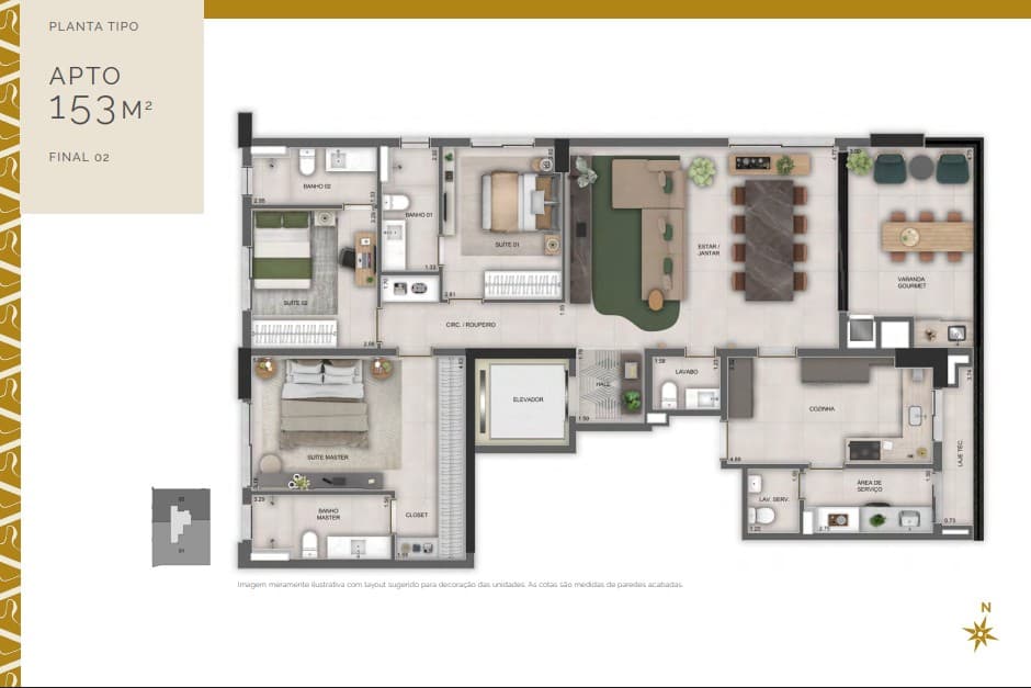 Apartamento Artesanato Reserva Marista