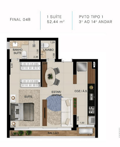 Apartamento Opus Gyro O2 Reserva Ybiti