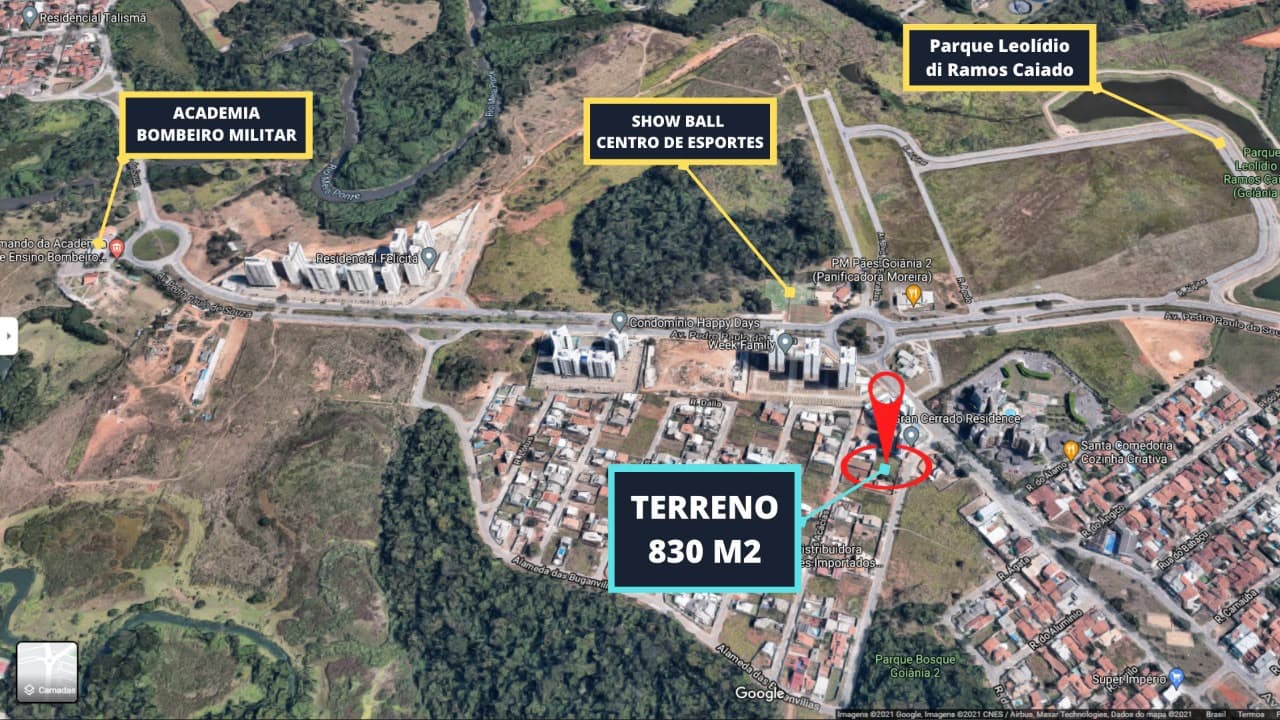 Terreno de 830m à venda no Setor Goiânia 2